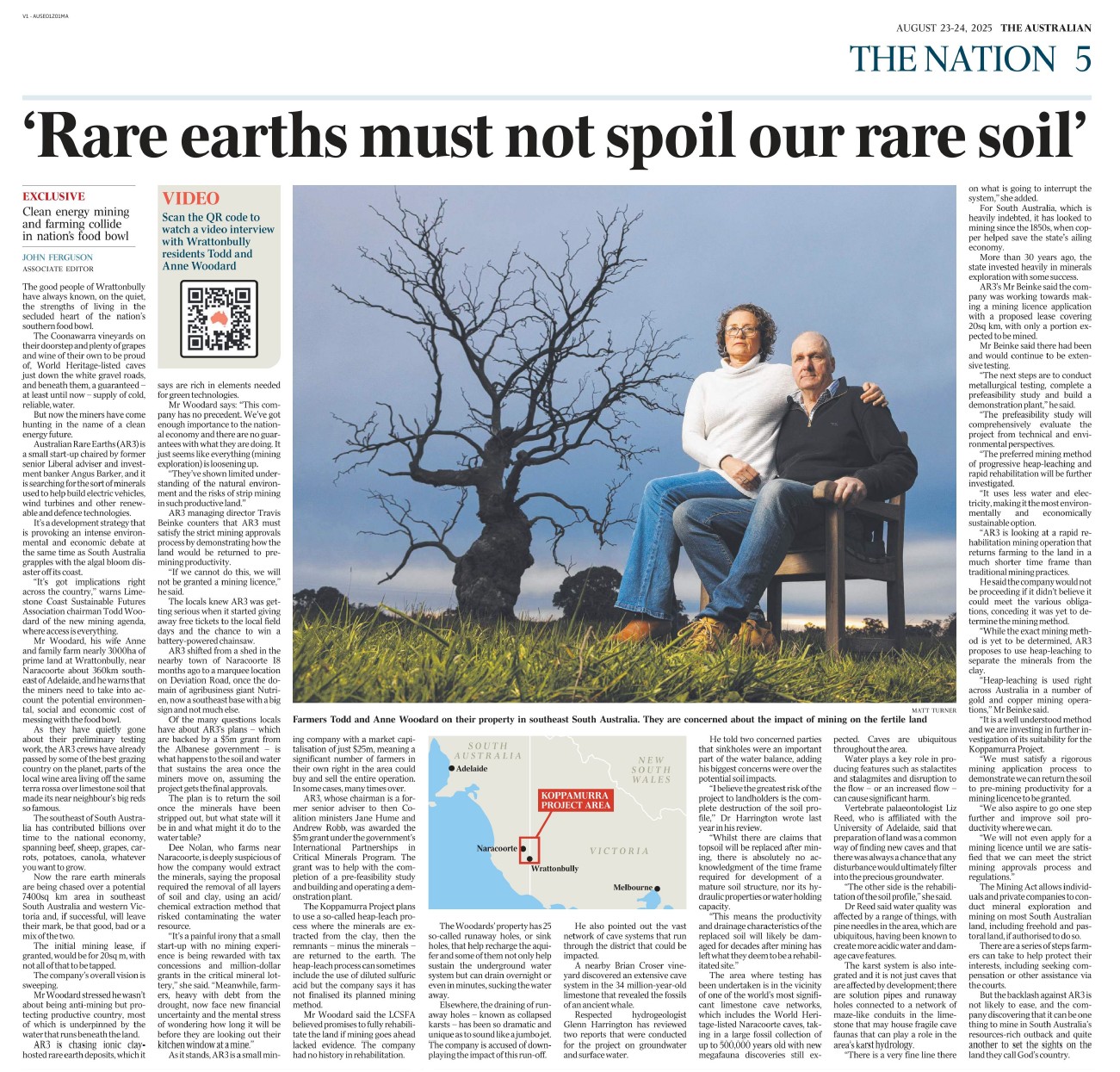 The Australian: In the nation’s southern food bowl, the green energy chase just got very real